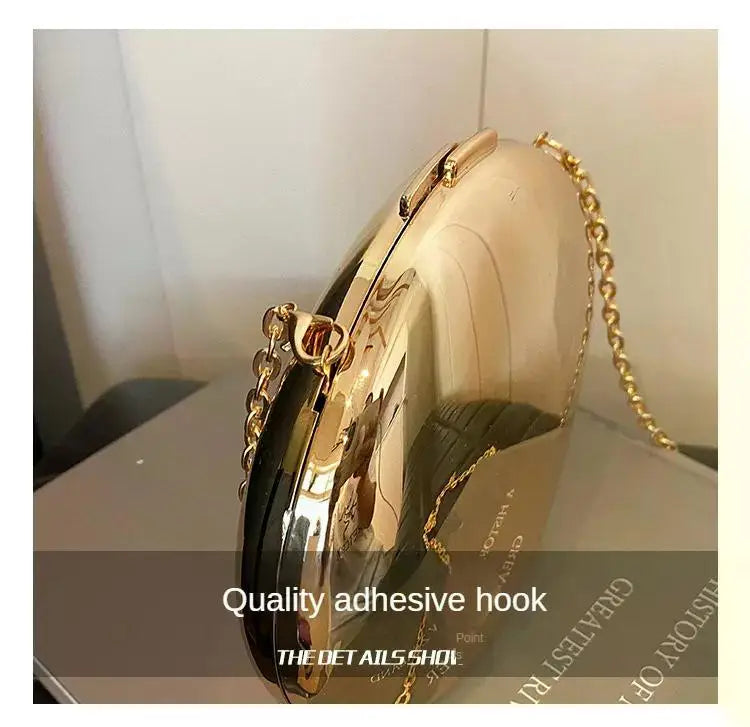 Pochette Acrylique Transparente Demi-Lune Luxe - Sac Soirée Mariage Designer Femme - badassmood