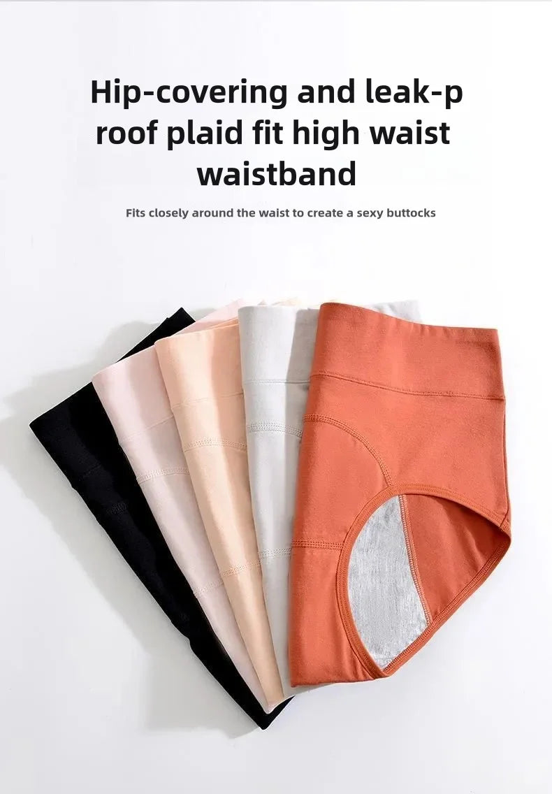 Panties for Menstruation Cotton Menstrual Panties High Waist Period Underwear Culotte Menstruelle Leak Proof Bragas Menstruales - badassmood