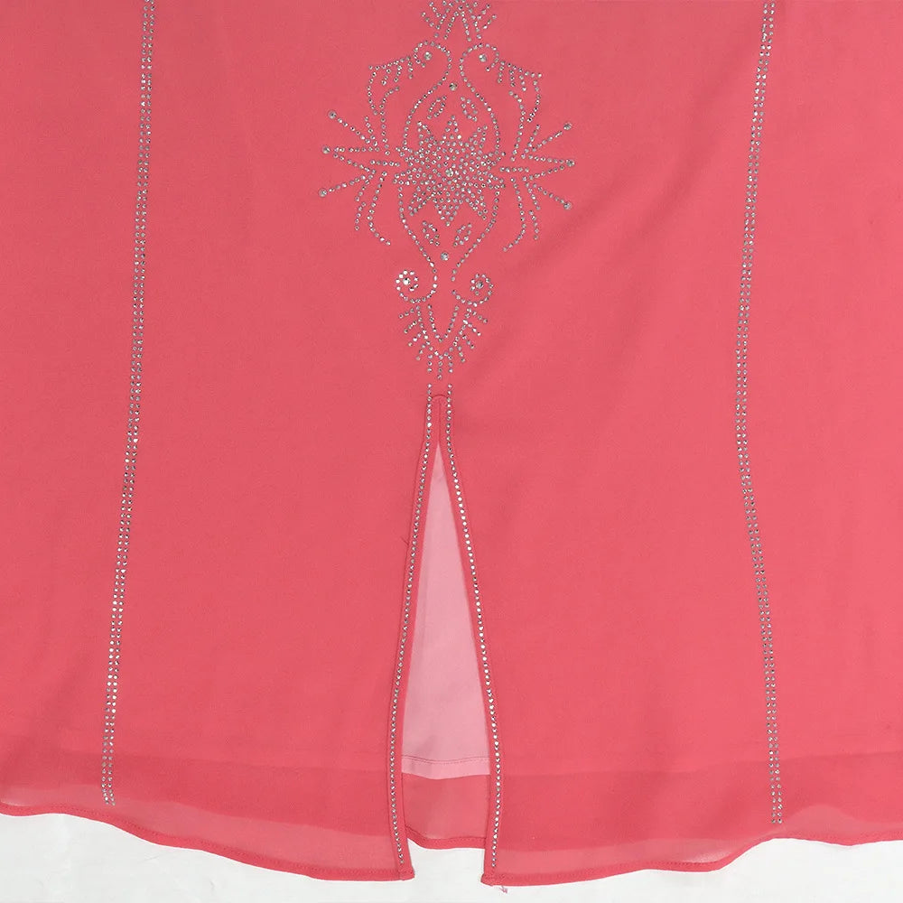 Abaya Musulmane Femme Été - Robe Longue Col V Manches Longues Élégante - badassmood