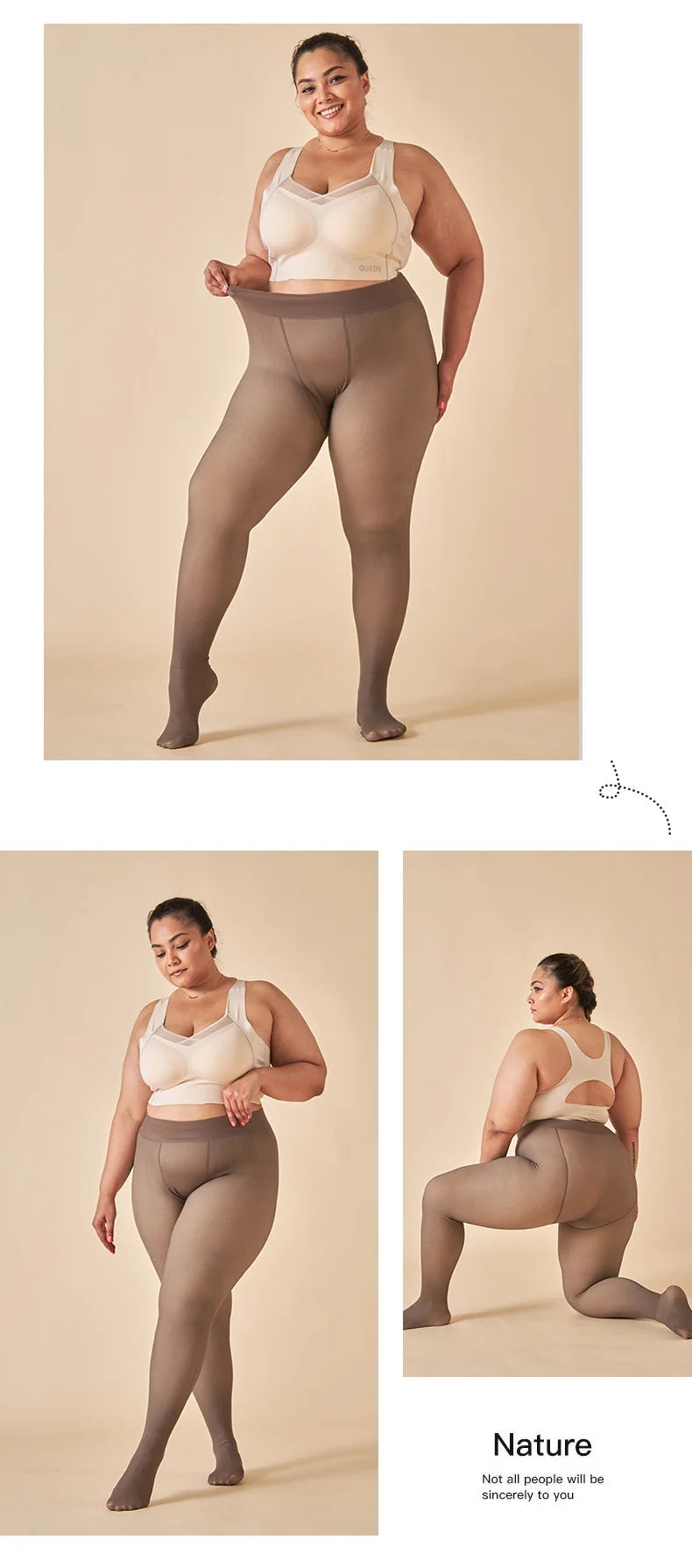 Collants Thermiques Femme Doublés Polaire - Taille Haute Hiver Chaud - badassmood