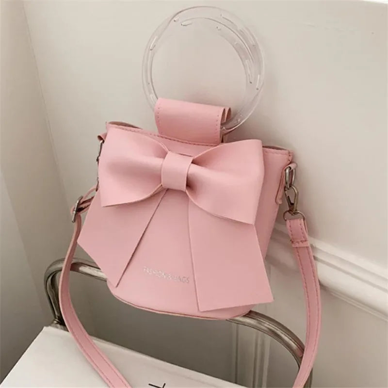 Sac Seau Femme avec Nœud Élégant - Sac Bandoulière Été Casual