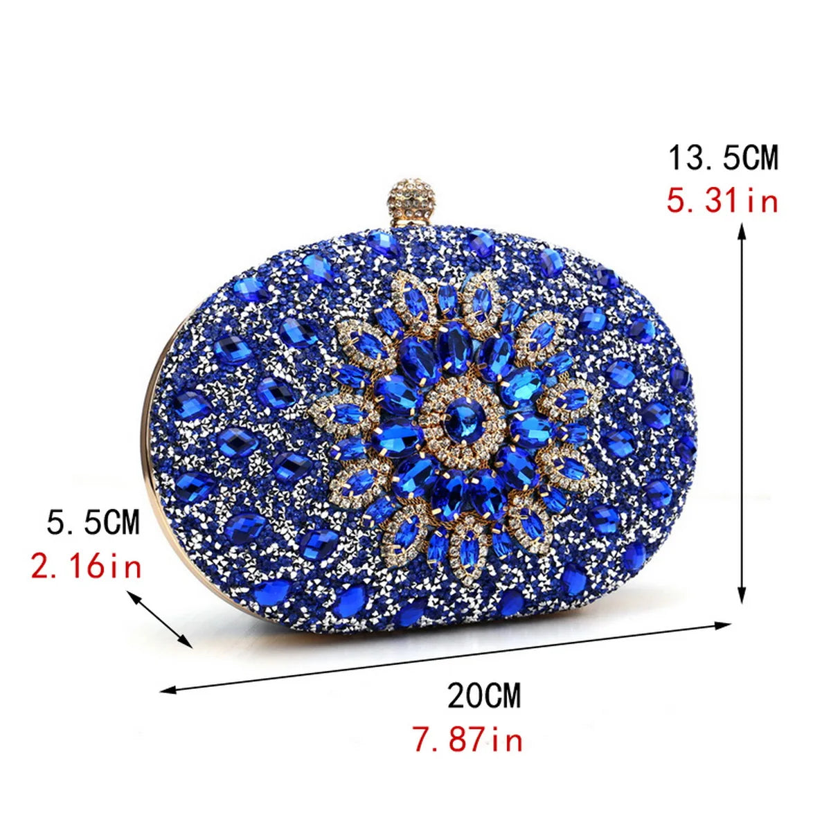 Pochette soirée fleur avec strass et diamants, sac de mariage luxe avec chaîne pour femmes, élégant et tendance.
