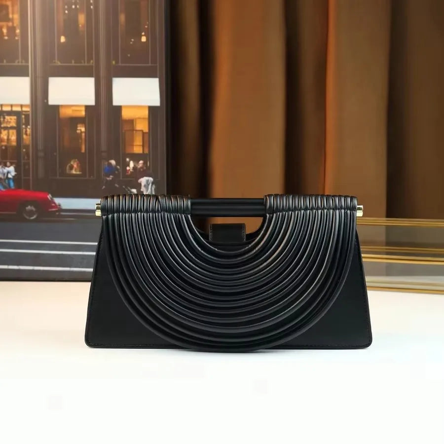 Sac à Main Tressé Artisanal 2025 - Pochette Design Haut de Gamme Bandoulière Femme - badassmood