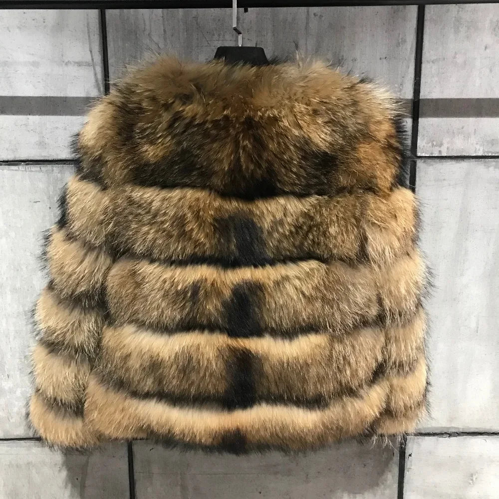 Manteau Fausse Fourrure Femme - Veste Courte Chaude Élégante Hiver - badassmood