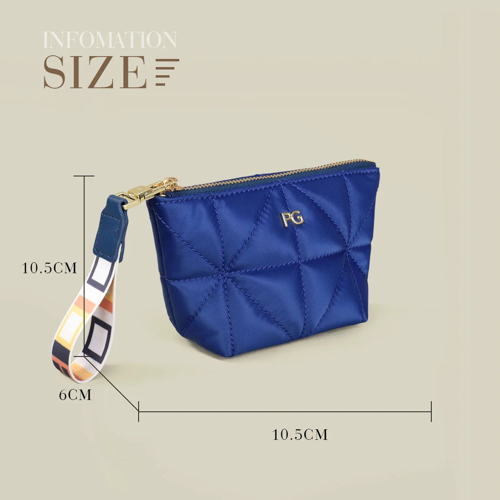 PG 2026 Nylon Change Bag Closed Small Waterproof Cosmetic Bag with Printed Zipper - badassmood