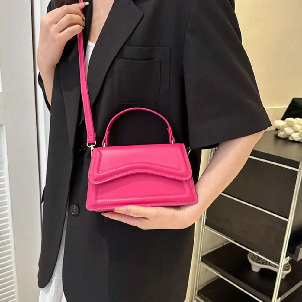 Sac Bandoulière PU Tendance 2026 - Messenger Cuir Couleur Unie Crossbody Femme - badassmood