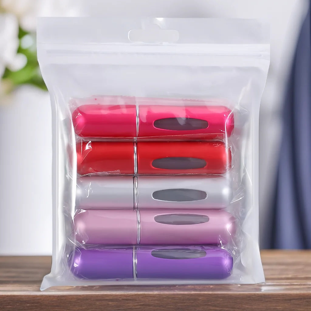 1/5Pcs Travel Perfume Bottle Refillable Portable Mini Atomizer Spray Refill Bottle Women Pocket Dispenser Cologne Sprayer 5ml - badassmood