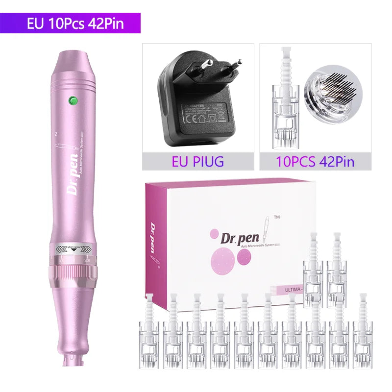 Dr. Pen Ultima M7 - Stylo Microneedling Sans Fil Professionnel + 10 Cartouches - badassmood