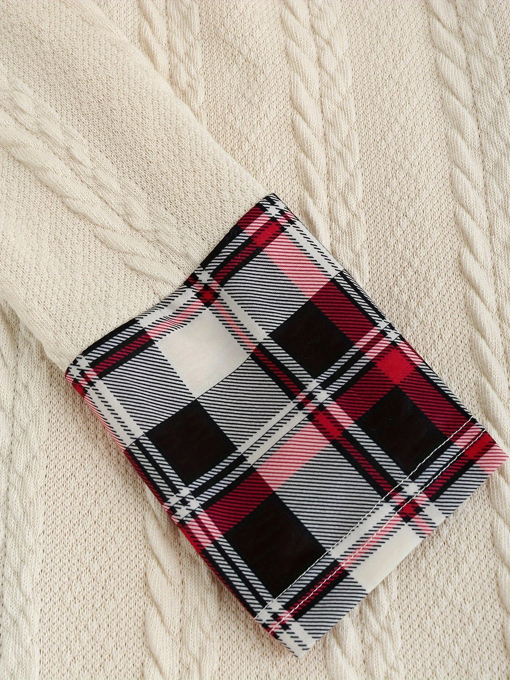 Robe Tricot Femme Capuche Carreaux - Taille Haute Manches Longues Ligne A Automne - badassmood