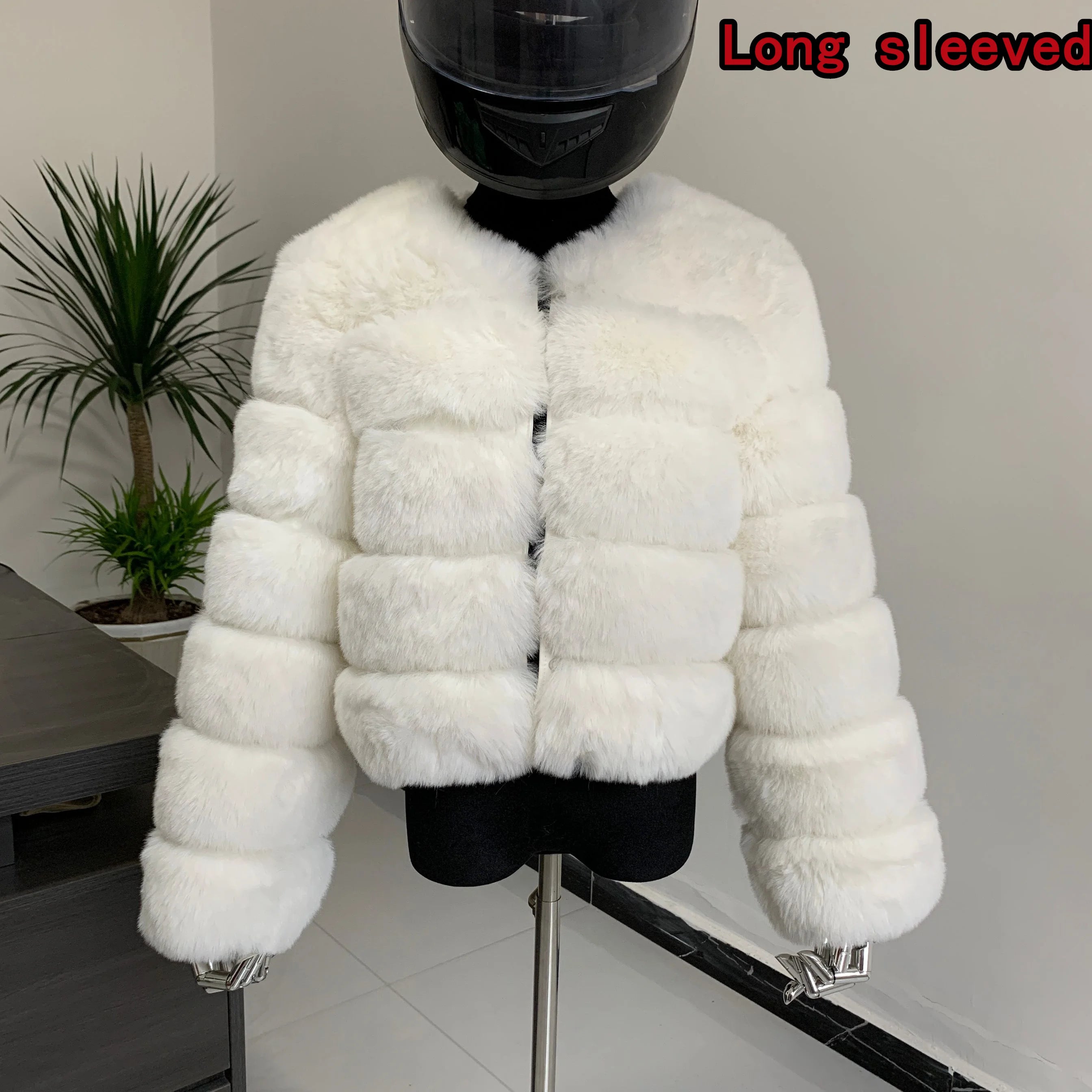 Manteau Fausse Fourrure Renard Femme - Veste Courte Luxe Fluffy Hiver - badassmood