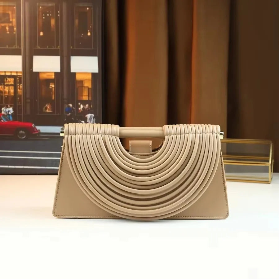 Sac à Main Tressé Artisanal 2025 - Pochette Design Haut de Gamme Bandoulière Femme - badassmood
