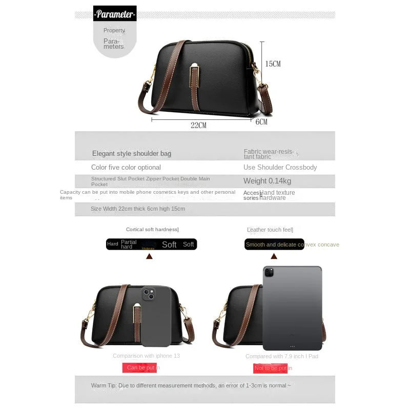 Sac à Main Cuir Femme Designer - Sac Bandoulière Luxe Messenger - badassmood