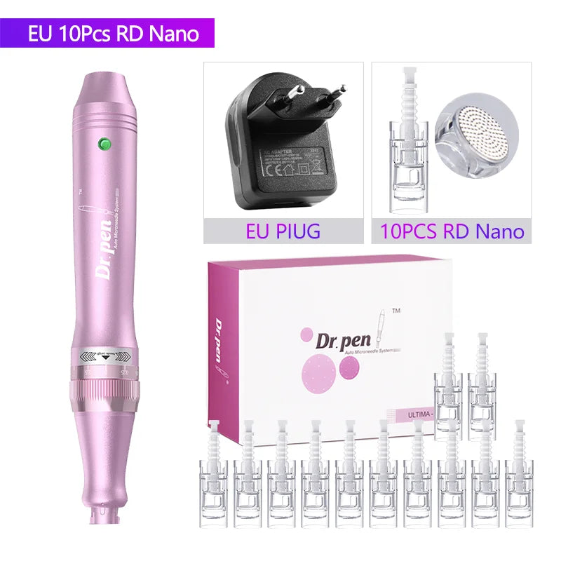 Dr. Pen Ultima M7 - Stylo Microneedling Sans Fil Professionnel + 10 Cartouches - badassmood