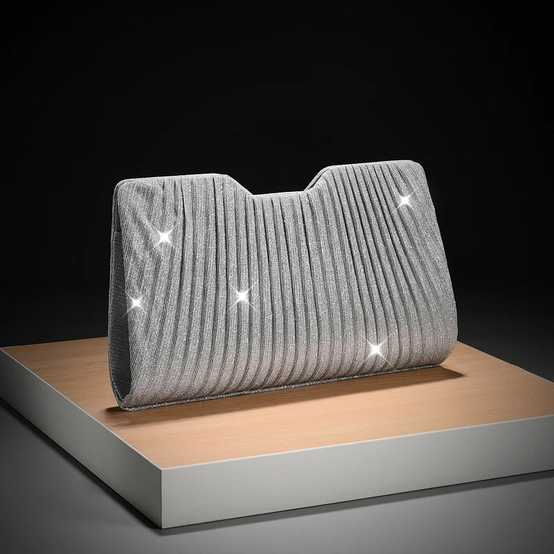 Sac Chaîne Motif Luxe Polyvalent - Pochette Soirée Mariage Femme Bandoulière Épaule - badassmood