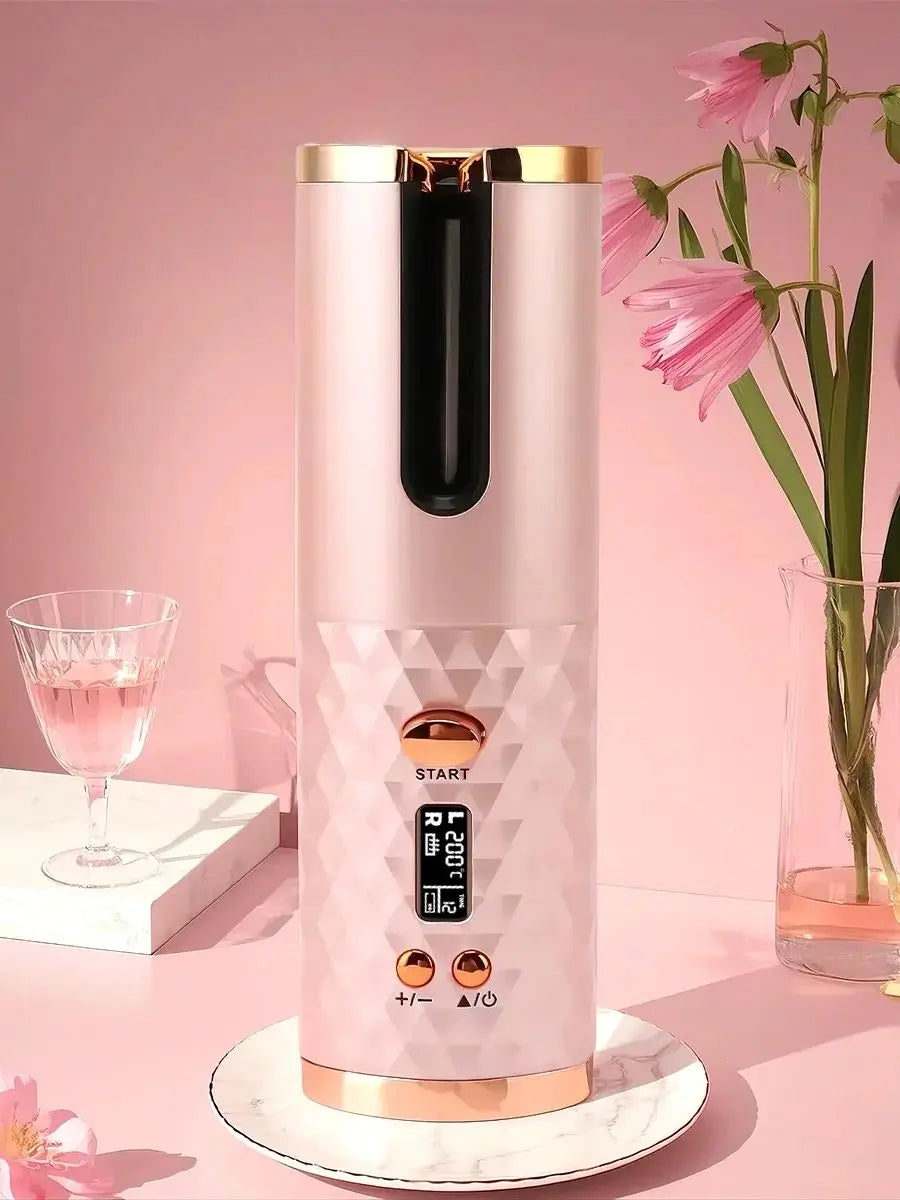 Fer à Boucler Automatique  - Boucleur Cheveux Sans Fil Portable