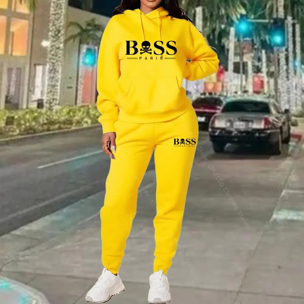 Survêtement Femme Designer Luxe 2026 - Sweat + Pantalon Haute Qualité Automne Hiver - badassmood