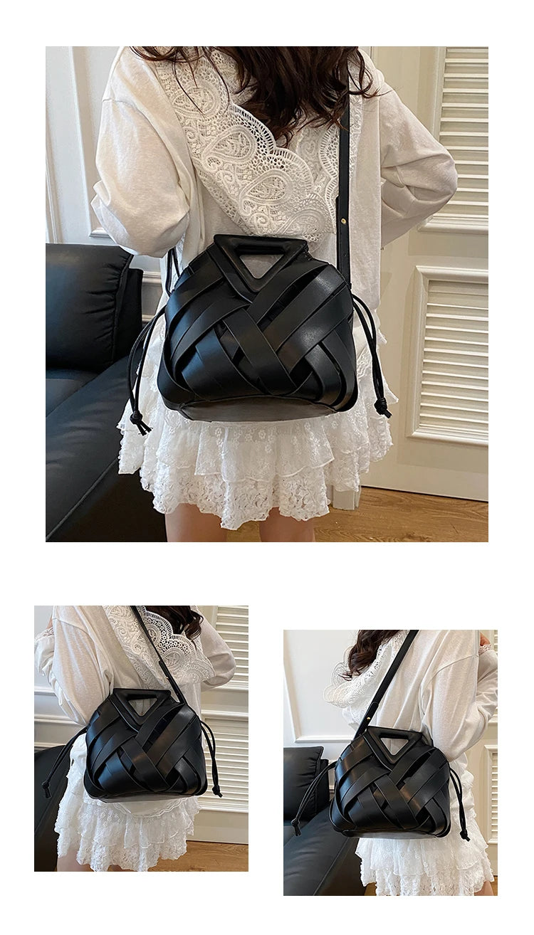 Sac Panier Ajouré Crossbody 2025 - Design Niche Grande Capacité Épaule Femme - badassmood