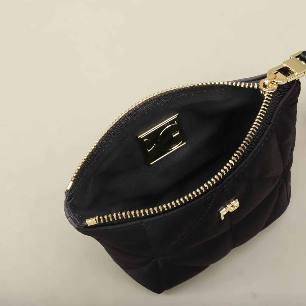 PG 2026 Nylon Change Bag Closed Small Waterproof Cosmetic Bag with Printed Zipper - badassmood