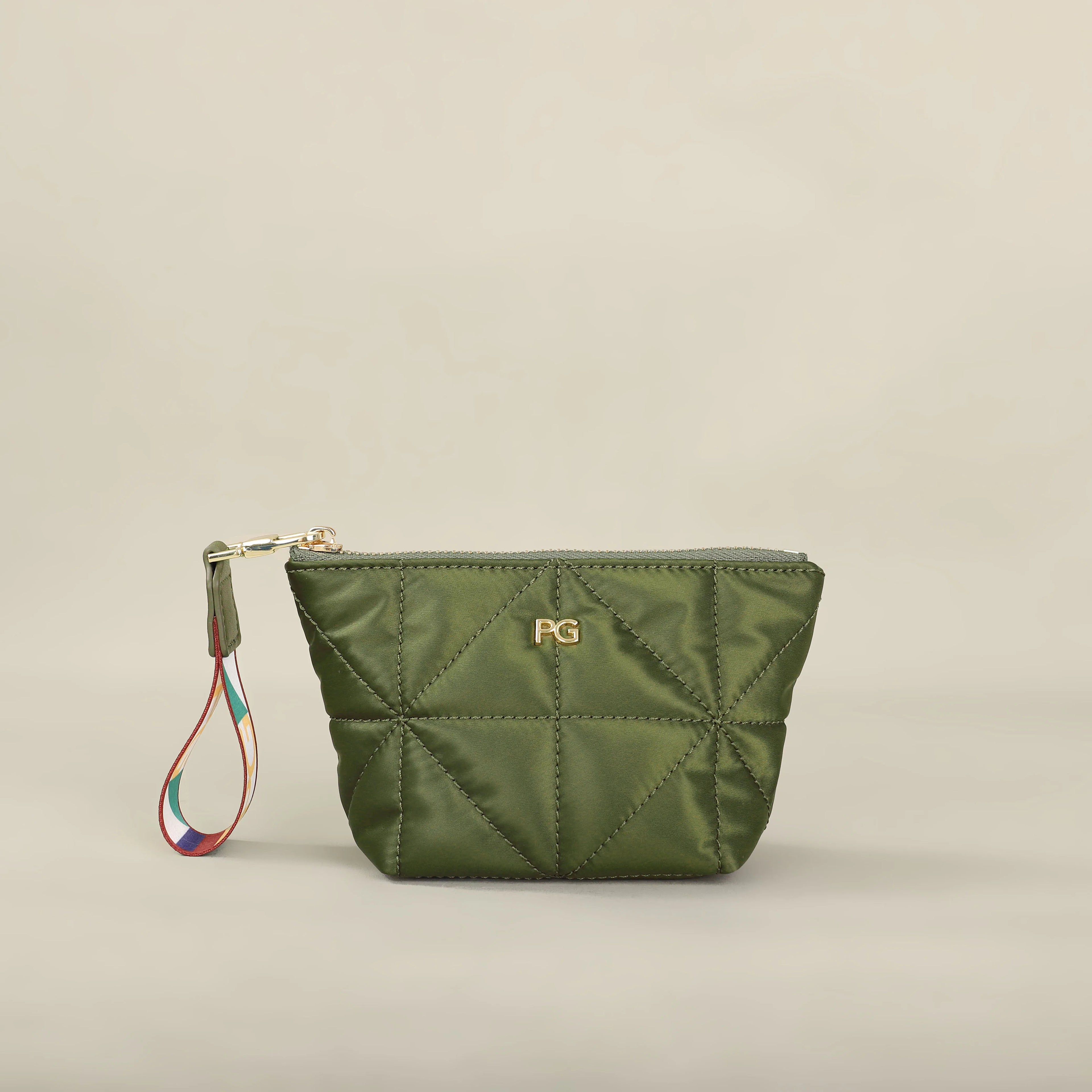 PG 2026 Nylon Change Bag Closed Small Waterproof Cosmetic Bag with Printed Zipper - badassmood