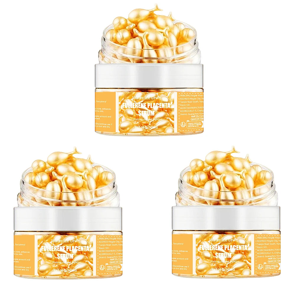 Capsules Sérum Visage Collagène x50 - Anti-Rides Acide Hyaluronique - badassmood