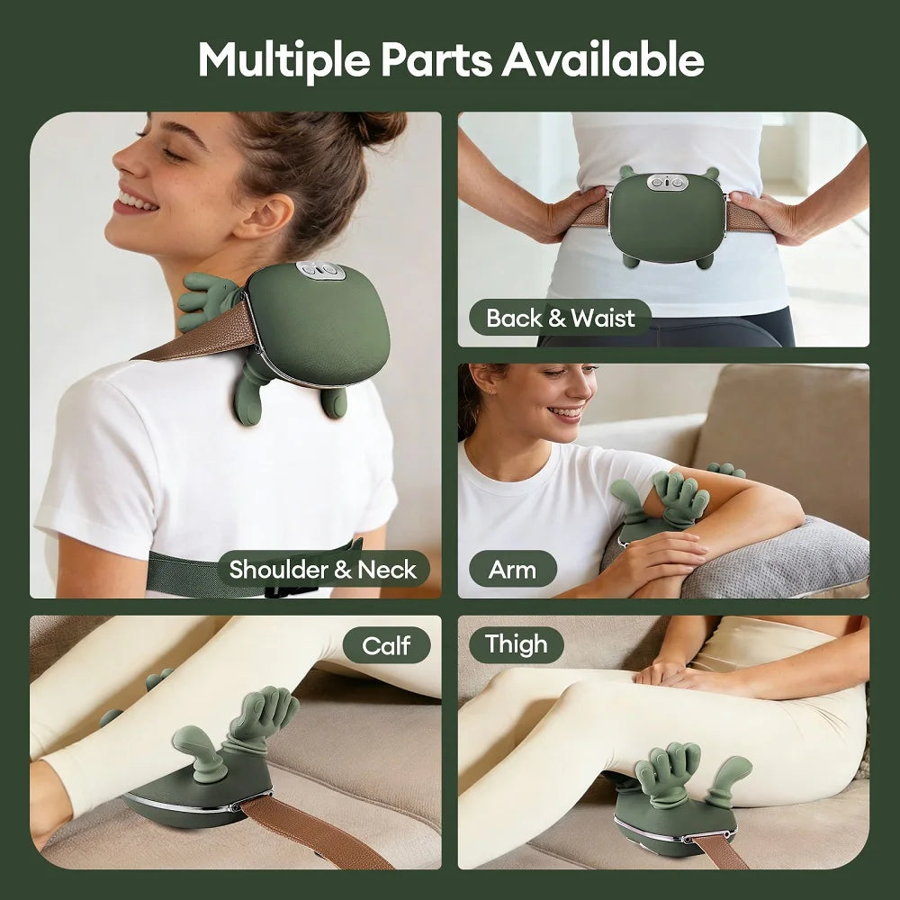Masseur cervical 4D Bionique sans fil pour soulager la nuque et les épaules, dispositif de bien-être et santé.
