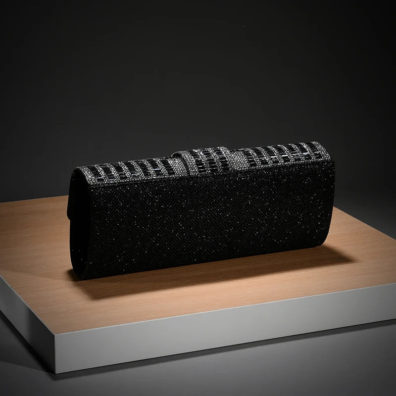 Pochette Diamants Cristal Mariage - Clutch Strass Soirée Mariée Enveloppe Femme - badassmood