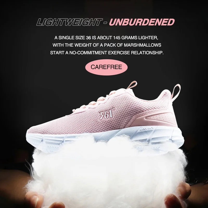 Baskets Running Femme 361 Degrees - Légères Respirantes Amorti - badassmood