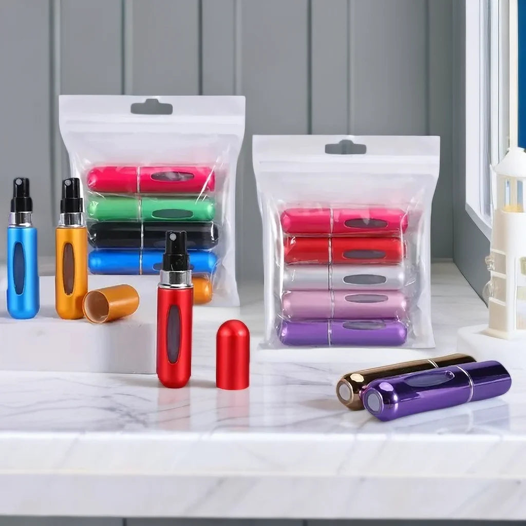 1/5Pcs Travel Perfume Bottle Refillable Portable Mini Atomizer Spray Refill Bottle Women Pocket Dispenser Cologne Sprayer 5ml - badassmood
