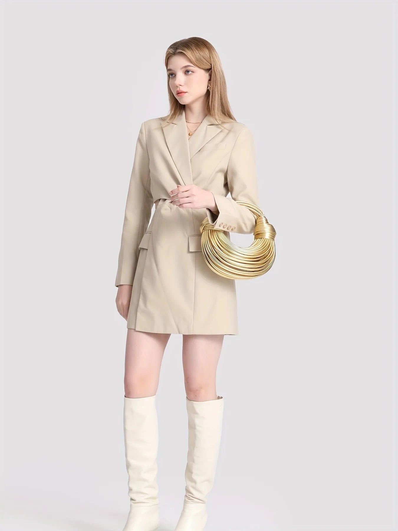 Sac à Main Tressé Luxe Femme - Sac Soirée Or Argent Designer 2026 - badassmood