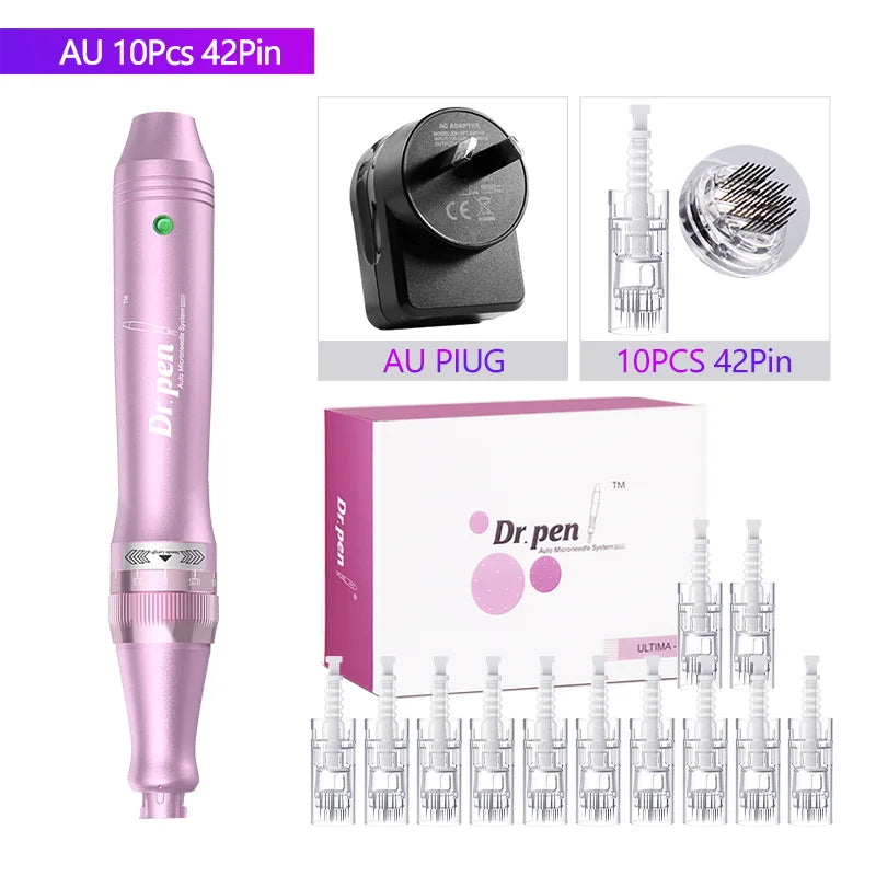 Dr. Pen Ultima M7 - Stylo Microneedling Sans Fil Professionnel + 10 Cartouches - badassmood