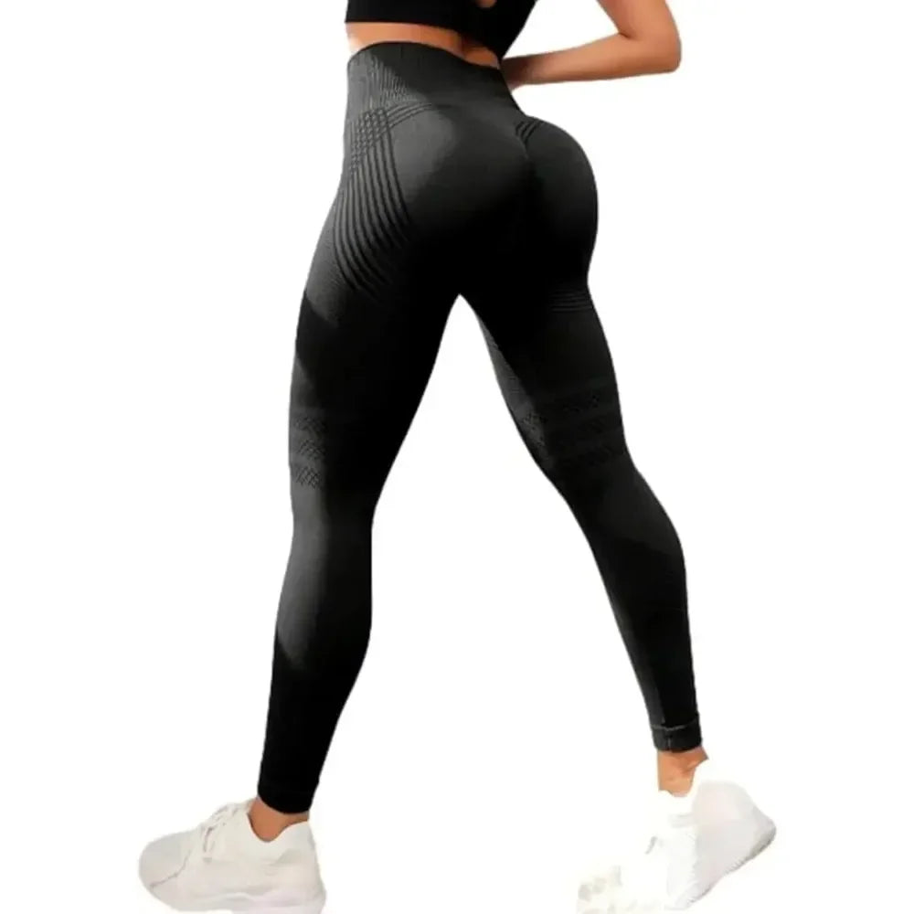 Legging Anti-Cellulite Femme Taille Haute - Pantalon Sport Gainant - badassmood