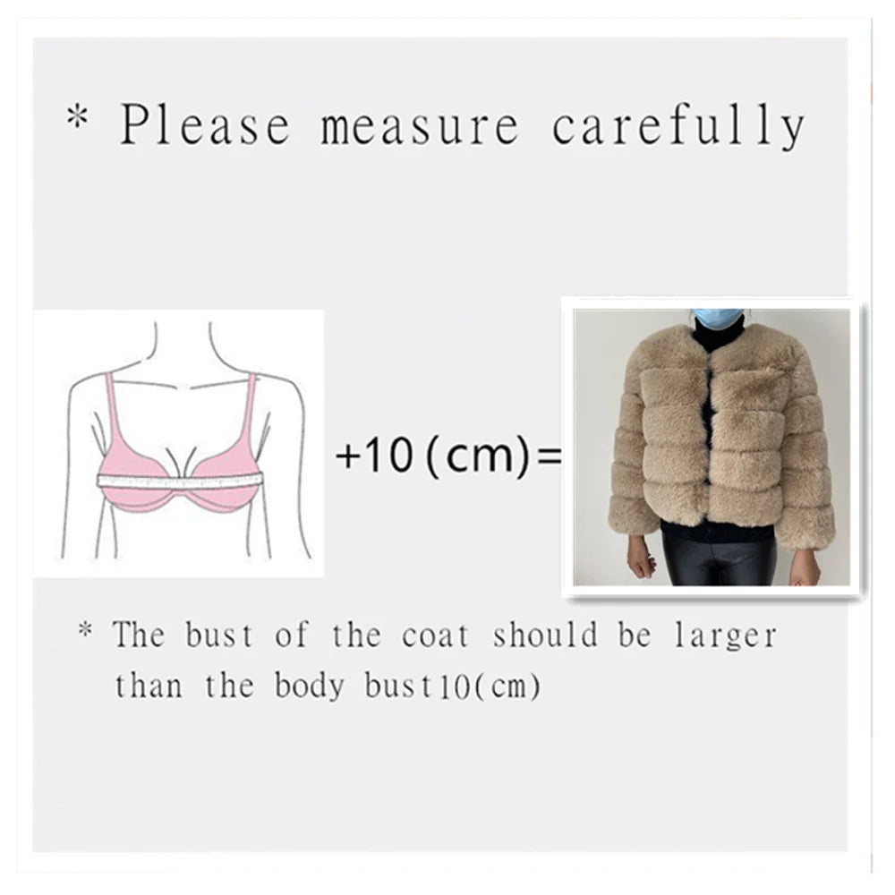 Veste Fourrure Renard Synthétique Beige Femme - Blouson Court Manches 3/4 - badassmood