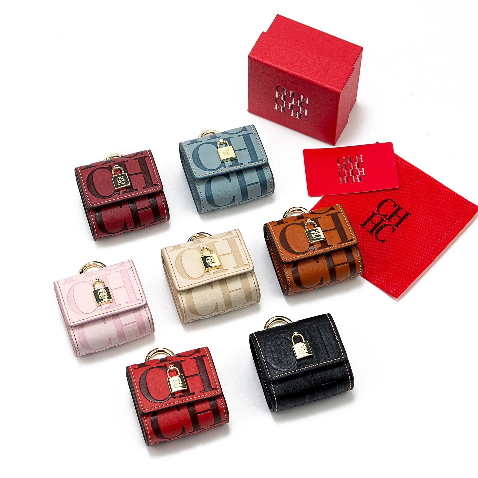 Mini Sac CH Brand Écouteurs Gaufré Luxe 2025 - Design Polyvalent Automne Hiver - badassmood