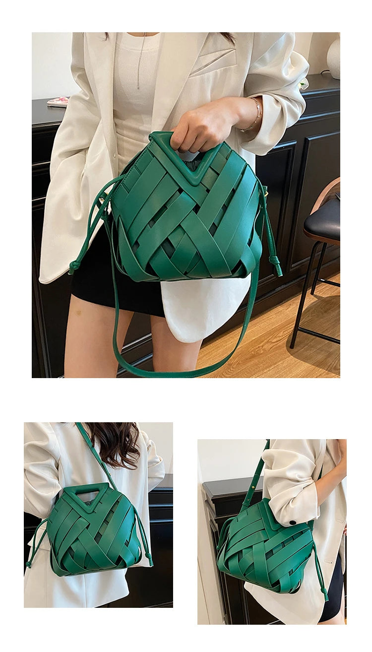 Sac Panier Ajouré Crossbody 2025 - Design Niche Grande Capacité Épaule Femme - badassmood