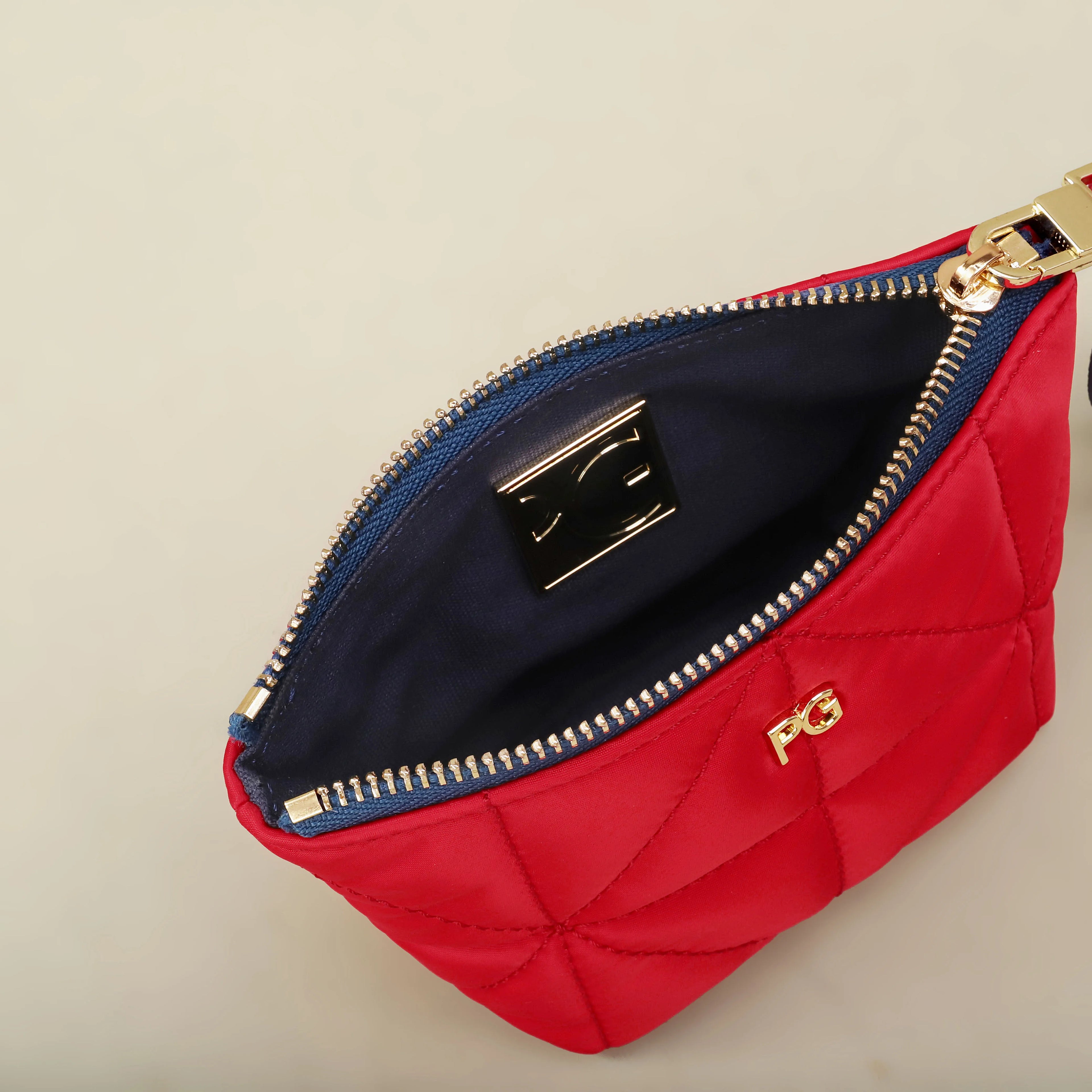 PG 2026 Nylon Change Bag Closed Small Waterproof Cosmetic Bag with Printed Zipper - badassmood