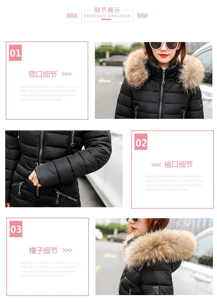 Combinaison Ski Femme Une Pièce 2025 - Parka Capuche Matelassée Coton Jumpsuit Hiver - badassmood