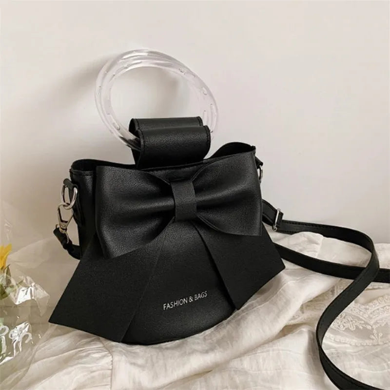 Sac Seau Femme avec Nœud Élégant - Sac Bandoulière Été Casual