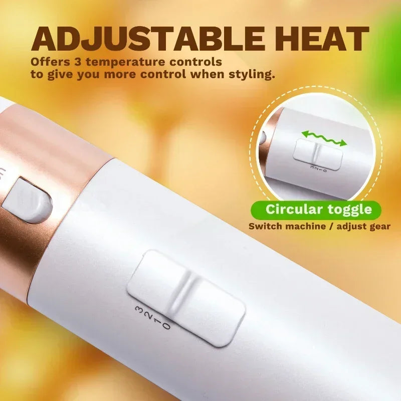 Ensemble Professionnel Soins Cheveux 5 en 1 - Sèche-Cheveux Lisseur Boucleur