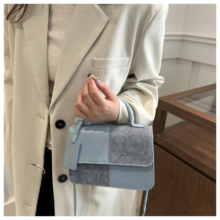 Sac à main femme géométrique avec bandoulière élégante, sac à main mode pour un style quotidien sophistiqué.