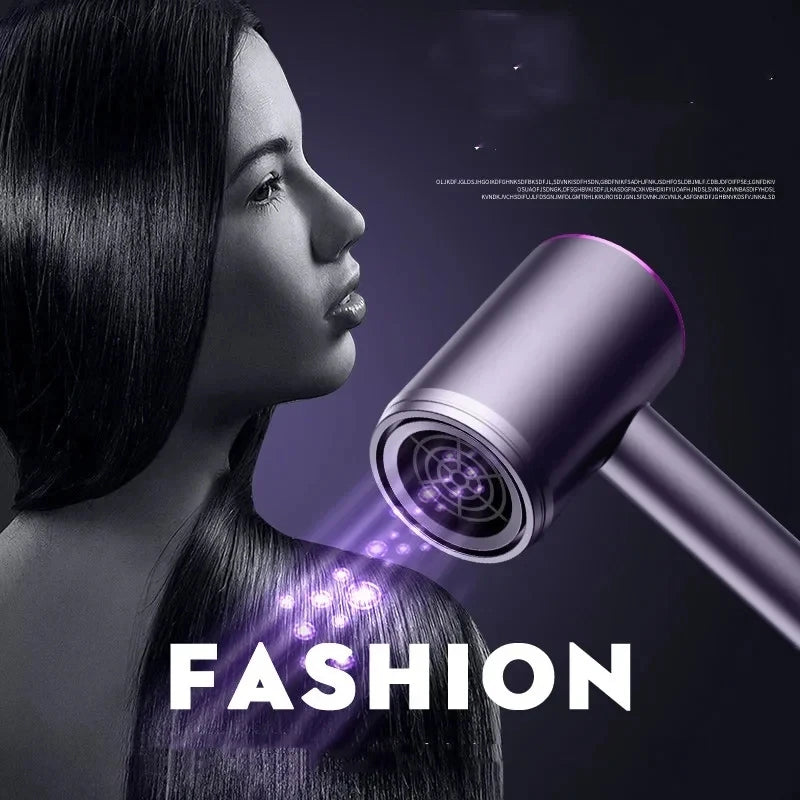 Sèche-cheveux professionnel ionique Beauté & Coiffure avec protection chaleur, design élégant, utilisé pour un coiffage maison ou salon