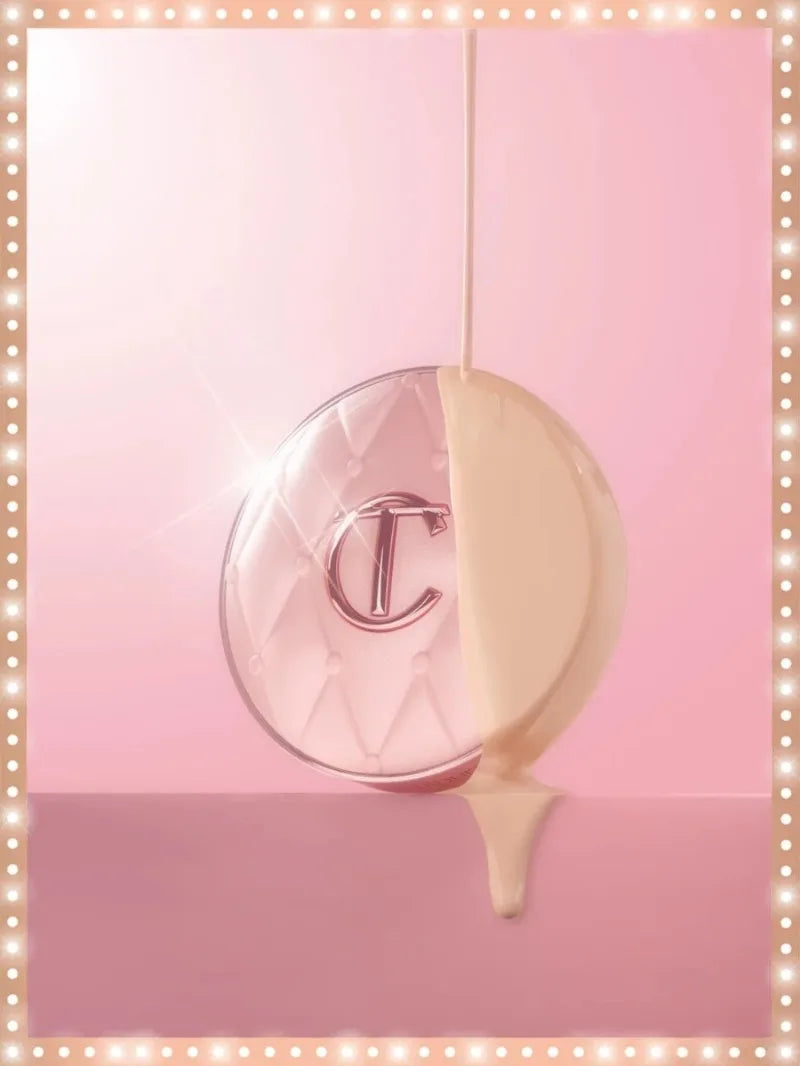 Charlotte Tilbury Shimmer Makeup Air Cushion Lightweight Moisture Oil Control Two Color Heart Shape Powder Blusher Unique Design - badassmood