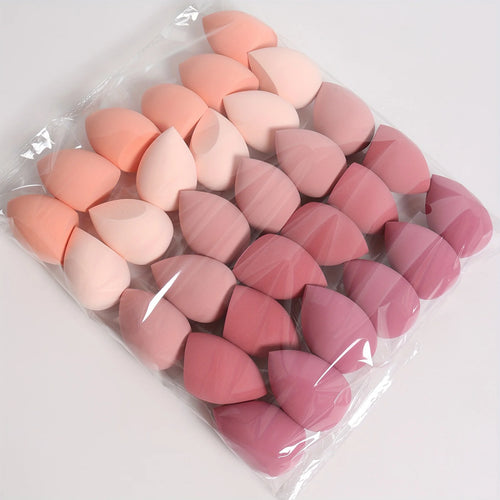 7piece/18piece makeup sponge set, suitable for liquid BB cream powder application, makeup egg dry wet dual-use powder puff - badassmood