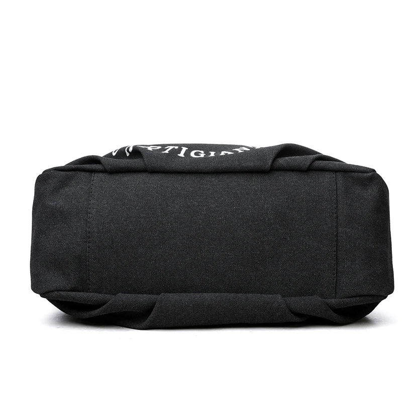 Sac à main femme en toile canvas avec plusieurs poches et trois modes de port, sac grand volume pour femme, style pratique et tendance