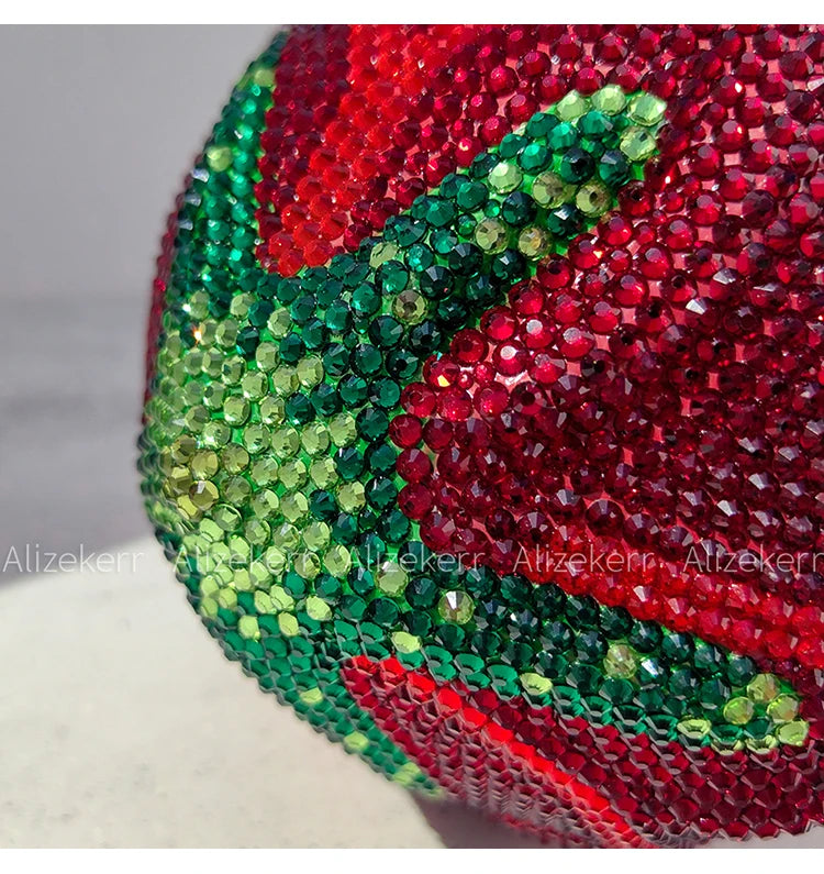 Pochette soirée rose avec cristaux et strass, sac de mariage et fête luxe pour femme, design élégant et sophistiqué