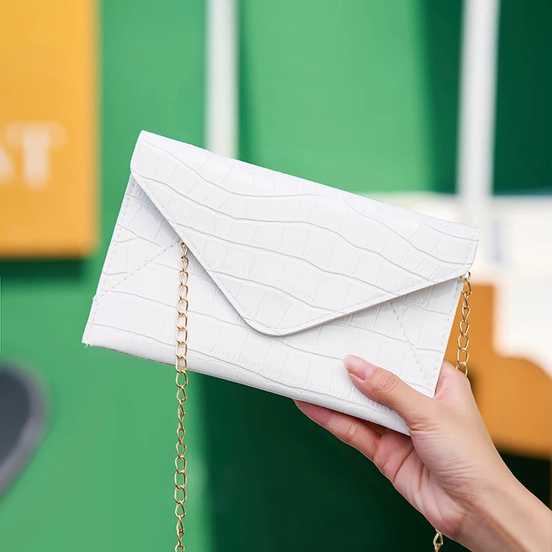 Pochette Soirée Or Argent Chaîne Luxe - Clutch Mariage Banquet Élégante Femme - badassmood