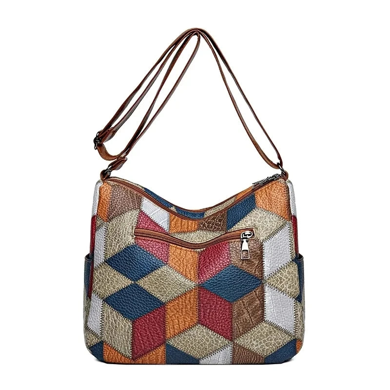 Sac à Main Vintage Femme Multi-Poches - Sac Bandoulière Rétro Élégant - badassmood