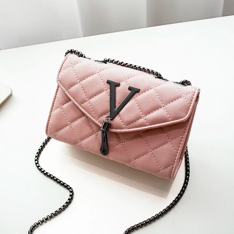 Sac à Main Luxe Femme Cuir PU Noir - Sac Bandoulière Matelassé