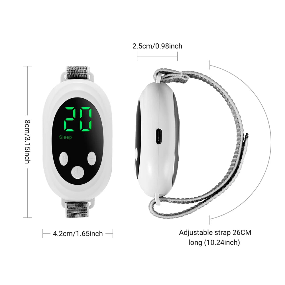 Appareil intelligent anti-insomnie de badassmood.com pour un sommeil réparateur naturel, avec un design moderne et compact.
