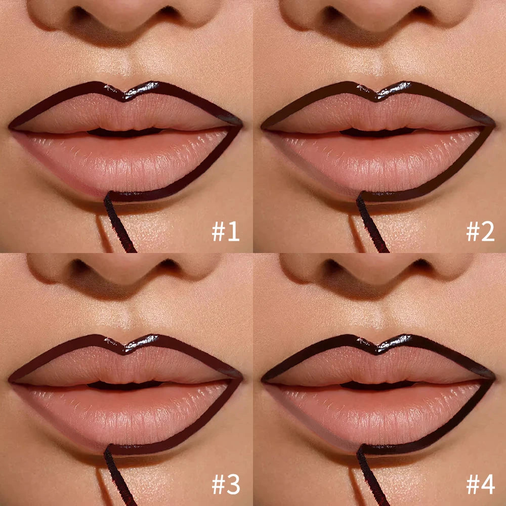 Crayon Contour Lèvres Waterproof Peel-Off - Tint Mat Effet Tatouage - badassmood