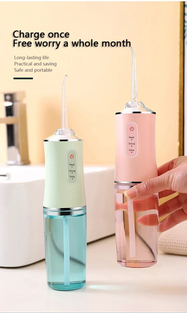 Oral Irrigator Dental Water Jet Flosser Appliance Pick Floss Dentistry Mouth Washing Machine Teeth Whitening Cleaning Tools - badassmood